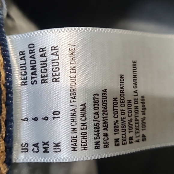 American Eagle Hi-Rise Festival Mini Jean Skirt Distressed - Picture 8 of 9